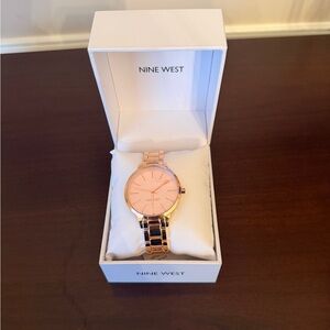 Nine West Pink and Gold Women's Watch